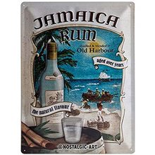 Nostalgic Art Plechová cedule Jamaica Rum Old Harbour
