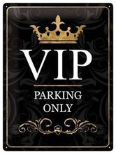 Nostalgic Art Plechová cedule – VIP Parking Only