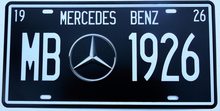 Retro Plechová cedule Mercedes Benz 1926